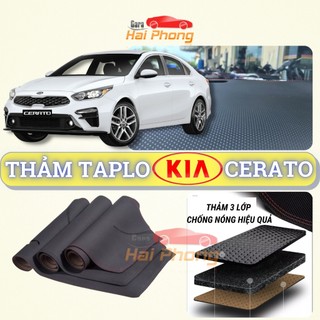 Thảm taplo Kia Cerato 2014 - 2024 dập vân Cacbon cao cấp, chống nóng ô tô hiệu quả