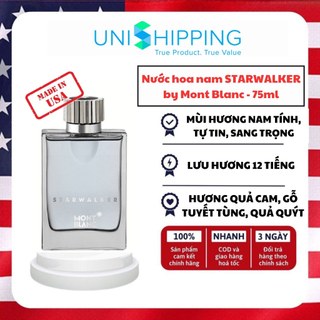 Nước hoa nam STARWALKER by Mont Blanc 75ml phong cách lịch lãm, mùi hương sang trọng, chính hãng Unishop28