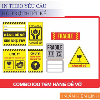 Combo 100 tem dán decan HÀNG DỄ VỠ