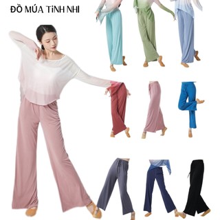 Quần suông ống rộng, quần dài tập yoga quần múa, quần mặc nhà suông rộng q64 - đồ múa bảo châu