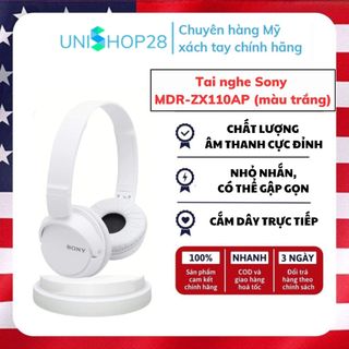 Tai nghe cắm dây chính hãng sony mdr-zx110ap nguyên seal 100% unishop28