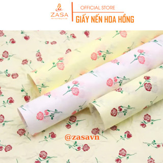   Tập 20 Tờ  Giấy Nến Hoạ Tiết hoa nhí   Nơ 50*70cm làm giấy nhăn gói hoa gói quà - Zasavn 