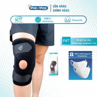 Bó Gối Đai Dán Không Nẹp Neoprene UM F07 [United Medicare] [1 Cái]. Tiêu Chuẩn Châu Âu