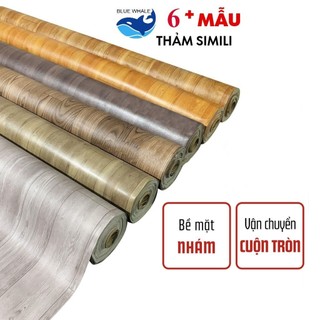 Thảm trải lót sàn simili vân gỗ , tấm simili dán sàn giả gỗ nền nhựa pvc nhám chống trượt dày 0.5mm