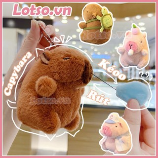 Móc Khóa Capybara Gấu Bông Ngộ Nghĩnh Lotso.vn, Gấu Bông Chuột Lang Nước đáng yêu cute