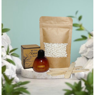 Combo triệt lông mỡ trăn nguyên chất và 100gr sáp siêu bám lông coconut & sáp trong