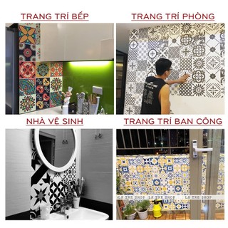 Decal dán kính bếp tường dán nhà tắm decor chịu nhiệt dễ lau chùi đề can loại 1- 000