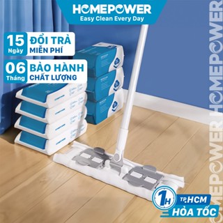 Cây Lau Nhà Kẹp Khăn Thay Thế Bản Nâng Cấp 36cm CS-03 Homepower Dùng Khăn Vải,Khô, Ướt Sử Dụng 1 Lần