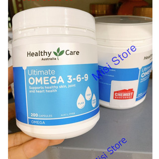 (Tem Chemist) Viên uống Omega 369 Healthy Care,lọ 200 viên