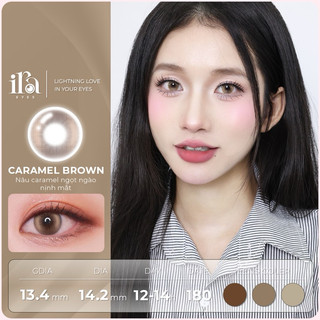  Kính Áp Tròng IRA EYES Nâu Caramel Caramel Brown { Vui Lòng Đặt 2 Bên Mắt } 