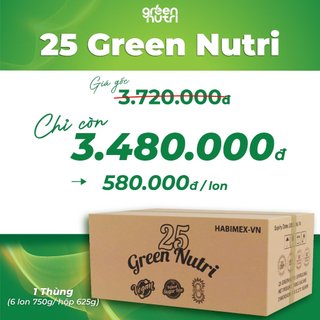 [CHÍNH HÃNG] COMBO 6 LON 25 GREEN NUTRI NHẬP KHẨU