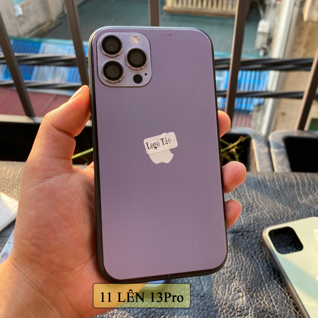 Combo độ Iphone 11 thường lên Iphone 13Pro( mắt camera và ốp dẻo )