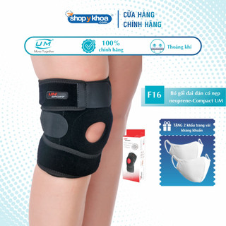 Bó Gối Đai Dán Có Nẹp Neoprene - Compact UM F16 [United Medicare] [1 Cái]. Tiêu Chuẩn Châu Âu