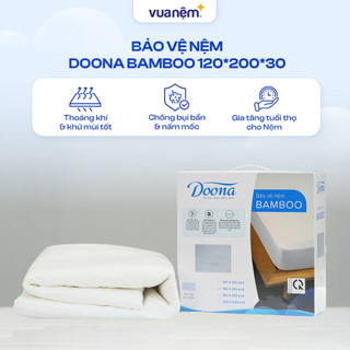Bảo vệ nệm Doona Bamboo 30cm chống bụi bẩn nấm mốc, khử mùi thoáng khí, thoát nhiệt tối ưu