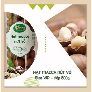 Hạt Macca Daklak hộp 500g - Hạt Macca nứt vỏ 100% tự nhiên, thơm giòn, không hôi dầu, tốt cho sức khỏe