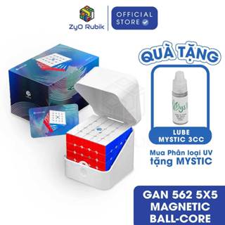 Rubik Gan 562M 5x5 Magnetic Ball-Core Frosted/ UV Coated-  Rubic Hãng Gan Cao Cấp- Zyo Rubik