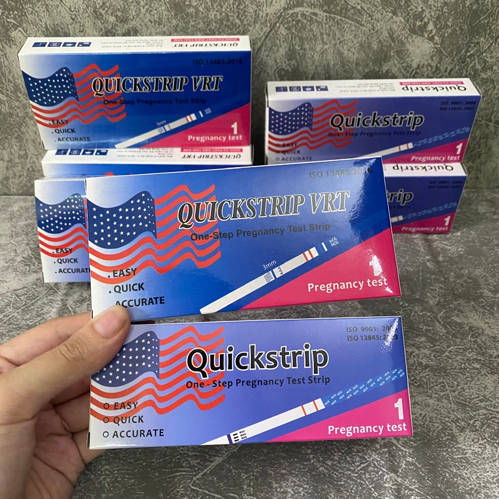 Que Thử Thai Combo 16 Que ( Que Quick Strip Lá Cờ )
