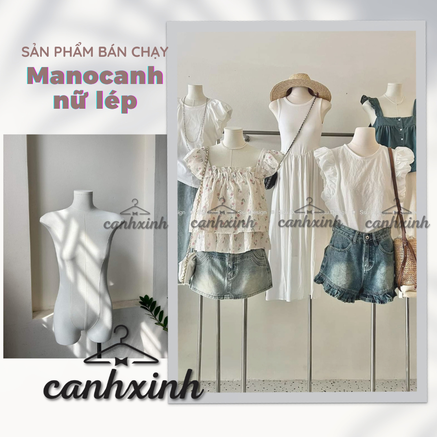 Manocanh Nữ, Cốt Nữ Hàng Nhập Khẩu, Ngực Lép Thân Trắng, Nâu, Đen