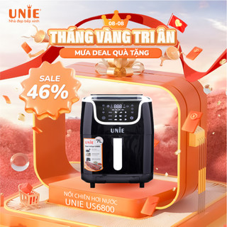 Nồi chiên hơi nước UNIE Steam US6800 chính hãng, công suất 1700W, dung tích 7L