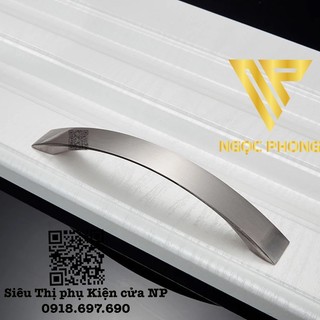 Tay nắm chữ c cửa tủ xi inox mờ 8116
