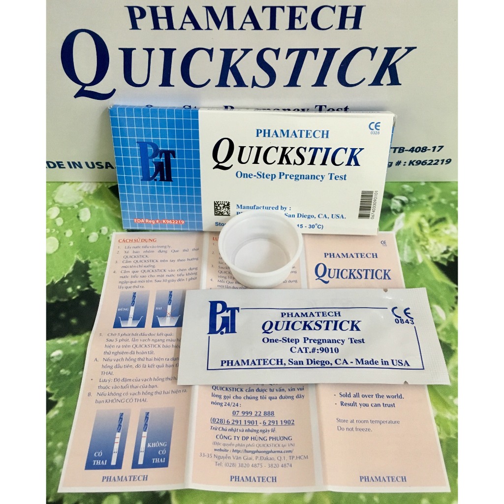 Que thử thai Quickstick hàng chính hãng