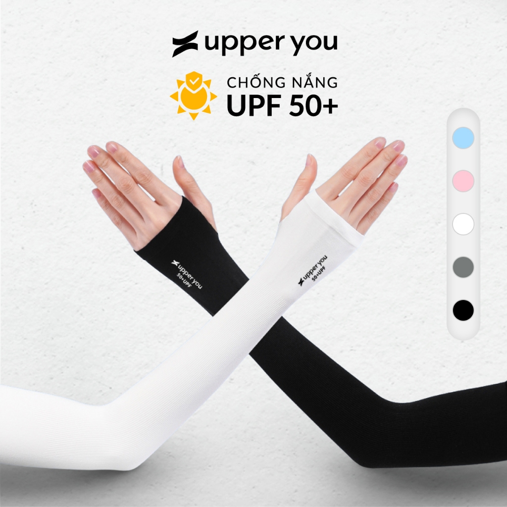 Găng Tay Chống Nắng UV Thời Trang Đạt Chuẩn UPF50+ UPPER YOU Thun Lạnh Cao Cấp Co Giãn 4 Chiều - OTX01/OTK01
