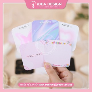  Bìa Nailbox VUÔNG 6.5cm - Bo góc - Tag Nailbox siêu đẹp hình vuông - In Thẻ nailbox theo yêu cầu hình vuông đẹp
