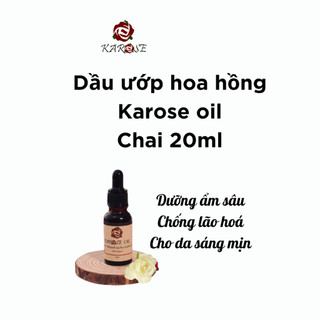 (KAROSE) Dầu dưỡng da hoa hồng Karose oil Giúp dưỡng ẩm da, sáng da, massage mặt, Chống lão hoá Chai 20ML KOSHKA HOME