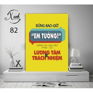 Tranh cổ động văn phòng công ty ĐỪNG BAO GIỜ EM TƯỞNG