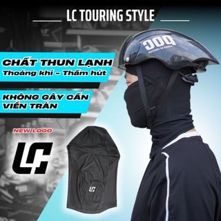 Khăn trùm đầu chống nắng chất liệu thun co dãn thoáng khí LC Touring Style - Cường KYT Shop