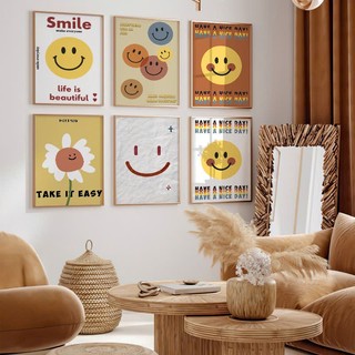 Tranh canvas hình mặt cười vui nhộn NEW944 trang trí nhà cửa,phòng ngủ, phòng khách