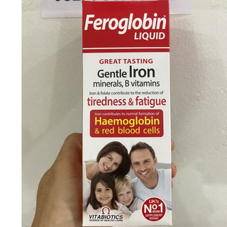 (Xả Lỗ) Sắt cho bà bầu và trẻ nhỏ Feroglobin dạng nước, 200ml, Anh quốc