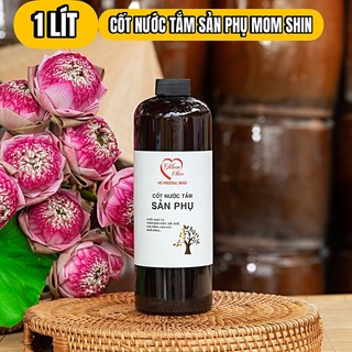 Cốt nước tắm phụ sản MOM SHIN 1L, nước tắm người dao đỏ, nước tắm sau sinh cho mẹ, lá tắm dao đỏ