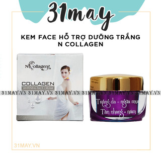 Kem face trắng da ngừa mụn n collagen màu tím chính hãng