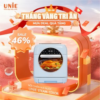 Nồi chiên hơi nước công nghệ mới UNIE Steam Color, dung tích 15 Lít, công suất 1800W, công nghệ chiên hấp 2 trong 1