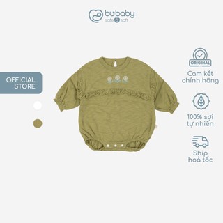 Bộ quần áo dài tay cài sau bèo ngực cotton slub mimo - pure cotton bct2110bn | quần áo bu baby chính hãng