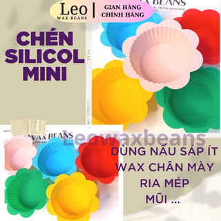 CHÉN NẤU SÁP SILICOL MINI DÙNG NẤU SÁP ÍT DỄ DÀNG GỠ SÁP SAU KHI NẤU