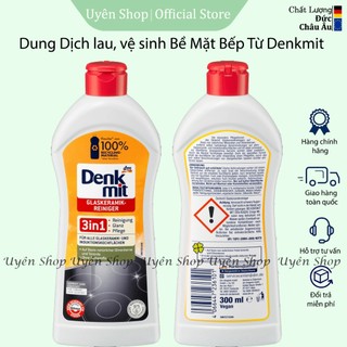 Dung Dịch Vệ Sinh Bếp Từ, Bề Mặt Gốm, Thủy Tinh Denkmit HÀNG ĐỨC Bề Mặt Bếp Luôn Sáng Bóng, 300ml