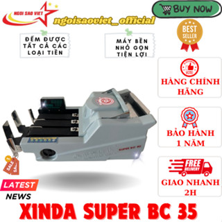 Máy Đếm Tiền Ngân Hàng Chính Hãng Xinda Super BC 35, Kiểm Giả Chính Xác Cao, Phân Loại Tiền Lẫn Loại