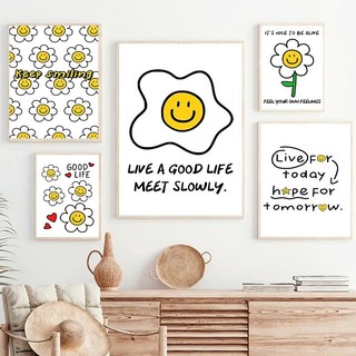 Tranh canvas mặt cười NEW946 decor phòng ngủ, phòng khách