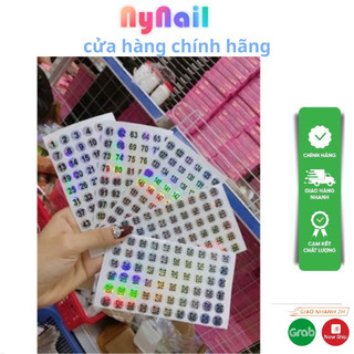 Tem Số Dán Chai Sơn - Tem Decal Bảy Màu Dán Số Thứ Tự