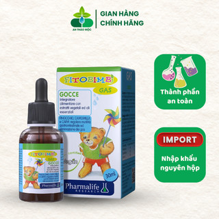 Fitobimbi Gas.Giảm Đầy Hơi,Nôn Trớ,Chướng Bụng,Khó Tiêu,Rối Loạn Tiêu Hóa Ở Bé