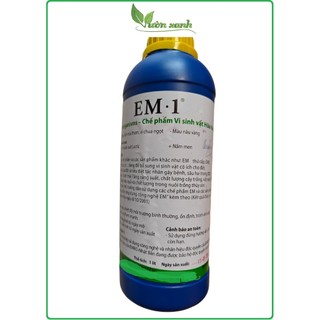 Chế phẩm EM gốc chai 1L chứa hàng tỷ vi sinh vật có lợi dùng ủ phân, xử lý mùi hôi, làm đệm lót, thức ăn chăn nuôi