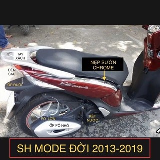 Nẹp sườn xe SH MODE 2013-2019 , ốp hông crom, carbon, hàng loại I