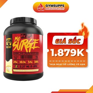 Sữa Dinh Dương Tăng Cơ Nuôi Cơ Phục Hồi Cơ Bắp Mutant Iso Surge 5lbs Từ Canada