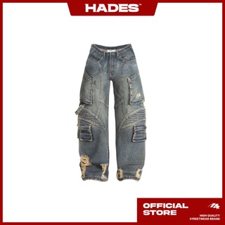 Quần Jeans Dài Unisex HADES FENCE WASH JEANS - HADES Brand Chính Hãng