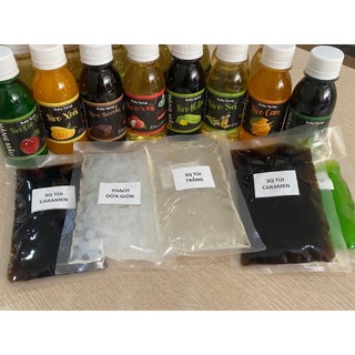 [Hàng Tặng, Không Bán] Ruby Syrup, Trân Châu 3Q, Thạch Dừa Giòn