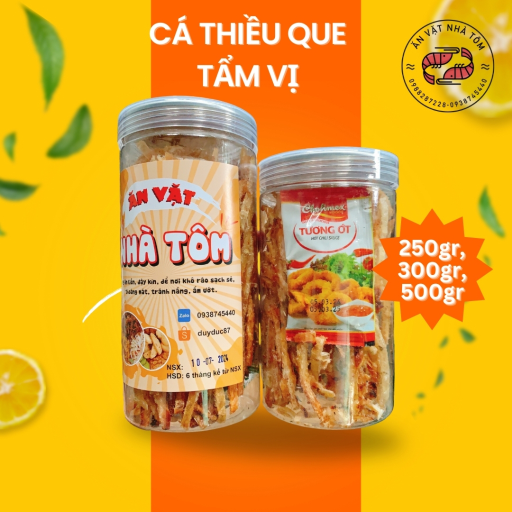 Khô Cá Thiều Que Tẩm Vị Đóng ( Hũ 250gr, 300gr, 500gr )