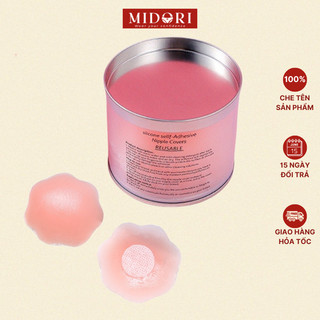 Miếng dán ngực che đầu ti, Áo dán ngực silicon che nhũ hoa Pink05