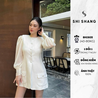 Váy weet li-en phối tơ cúc bọc